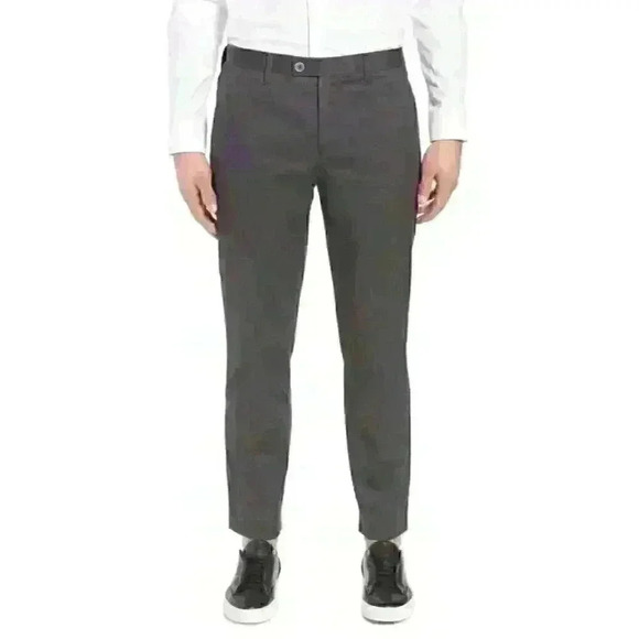 NEW! Ted Baker Men's 30R Cliftro Piece-Dyed Cotton Trousers NWT $219 - Picture 1 of 3